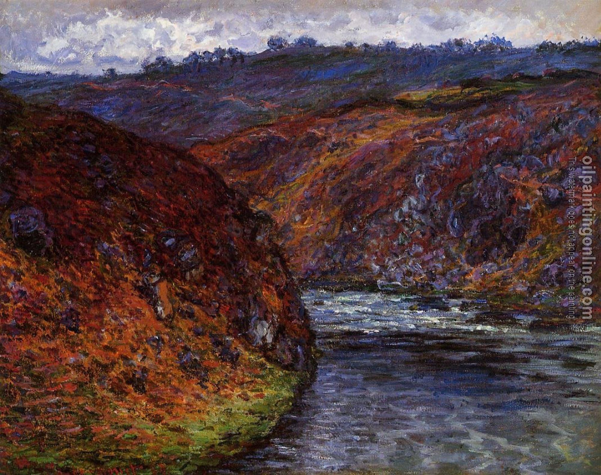 Monet, Claude Oscar - Valley of the Creuse, Grey Day